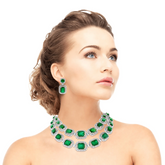 Saleh Sallom | Natural Diamonds & Emeralds Set | 27.11  CT